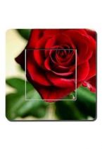 Interrupteurs d�cor�s rose rouge