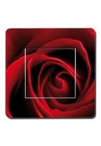 Interrupteurs d�cor�s rose rouge