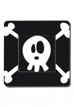 Interrupteurs d�cor�s t�te de mort