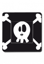 Interrupteurs d�cor�s t�te de mort