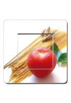 Interrupteurs d�cor�s tomate et spaghettis
