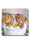 interrupteur oursons baignoire