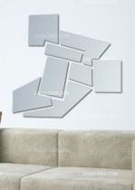 Miroir d�coratif rectangles