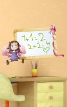 Sticker Am�lie et son tableau velleda