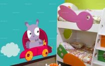 Sticker animal dans sa voiture.