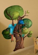 Sticker Arbre Cabane.