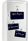 Sticker ardoise pense b�te en vinyle adh�sif avec d�coupe � la forme, avec ce visuel original vous pourrez noter vos repas du jour et vos autres notes, un coup d'�ponge et c'est reparti. Une simple craie et votre d�coration changera chaque jour gr�ce � votre ardoise autocollante. Ce visuel comprend aussi deux petits formats afin que vos bambins puissent �galement vous �crire des p'tits mots. Crise de fous rire garanti.