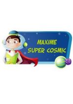 Sticker Astronaute Super Cosmic en plaque de porte ou d�coration murale pour personnaliser la chambre de votre enfant, � vous de choisir le texte. Visuel imprim� sur vinyle adh�sif d�coup� � la forme.