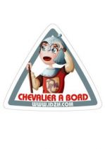 Sticker automobile Chevalier � bord