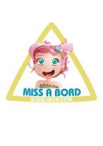 Sticker automobile Miss � bord