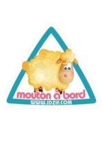 Sticker automobile Mouton � bord