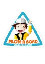 Sticker Automobile Pilote � bord