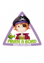 Sticker automobile Pirate � bord
