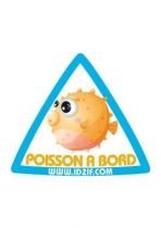 Sticker automobile Poisson � bord