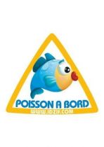 Sticker automobile Poisson � bord