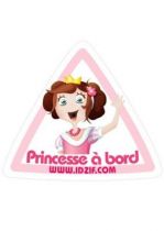 Sticker automobile Princesse � bord
