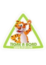 Sticker automobile Tigre � bord