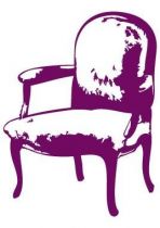 Sticker baroque fauteuil