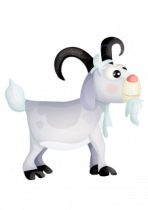 Sticker Blanche la ch�vre