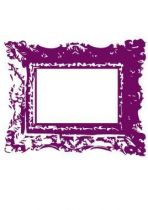 Sticker cadre baroque, d�coup� � la forme dans vinyle de couleur unie. Ce visuel trouvera une place unique dans votre int�rieur.
