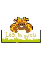 Sticker cadre pr�nom Girafe.