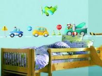 Sticker Camion d�pannage imprim� sur adh�sif blanc avec d�coupe � la forme.