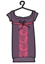 Sticker chemisier sur cintre.