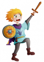 Sticker chevalier arthur et son �p�e