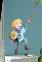 Sticker chevalier Arthur le h�ros.