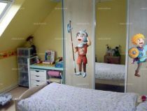 Sticker chevalier Tristan imprim� sur adh�sif d�coup� � la forme.