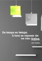 Sticker citation : De temps en temps, il faut se reposer de ne rien faire