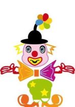 Sticker clown joyeu