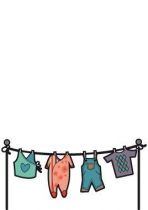 Sticker �tendard � linge.