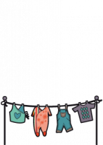 Sticker �tendard � linge.