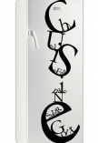 Sticker frigo cuisine. D�coration de frigidaire d�coup� � la forme dans vinyle de couleur unie, � vous de choisir la couleur qui s'accordera le mieux � votre int�rieur de cuisine. Sticker id�al pour rendre son frigo unique et lui donner une touche d'originalit�.