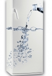 Sticker frigo eau pure. D�coration de frigidaire imprim� sur vinyle adh�sif avec d�coupe � la forme. Quoi de plus naturel que de faire couler l'eau gr�ce � ce sticker frigo. Ce d�cor autocollant peut se poser sur toutes autres surfaces lisses de votre maison. Id�al pour donner une touche de puret� et de fra�cheur � votre d�coration. Les stickers frigo peuvent �tre r�alis� dans d'autres taille n'h�sitez pas � nous contacter pour du sur mesure