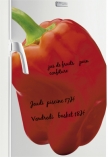 Sticker frigo poivron. D�coration de frigidaire imprim� sur vinyle adh�sif avec finition effa�able � sec ou non, iDzif r�invente la d�co pour le frigo et vous propose une mani�re ludique d'�crire, de dessiner ou de faire passer des messages sur l'objet le plus visit� de la maison. A vous de le revisit� avec ce sticker sp�cial frigo