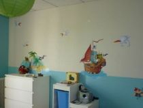 Stickers Ile au tr�sor pour d�corer une chambre d\'enfant pirate, en vente sur Idzif.com