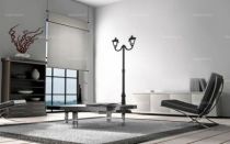 Sticker lampadaire parisien en vinyle adh�sif uni d�coup� � la forme, id�al pour donner un air de Paris � votre int�rieur.