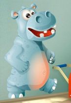 Sticker Monsieur Hippo.