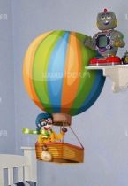 Sticker Montgolfi�re et son pilote