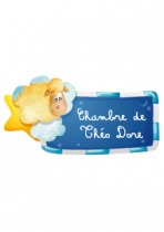 Sticker Mouton avec texte � personnaliser