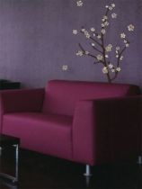 Sticker mural Cerisier imprim� sur vinyle adh�sif avec d�coupe � la forme.