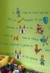 Stickers histoire de chevalier. Sticker mural m�di�val pour enfant en vente sur iDzif.com