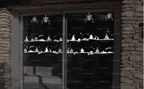 Sticker no�l, frise Merry Christmas