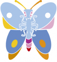 Sticker papillon. FLYPI