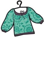 Sticker petit haut sur cintre.