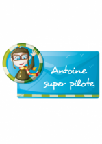 Sticker pilote � personnaliser