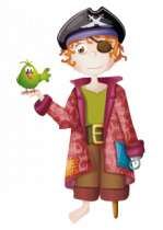 Sticker Pirate : Barbe rousse