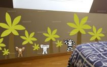 Sticker Planche arbre. Visuel imprim� sur vinyle adh�sif d�coup� � la forme. Ces visuels habilleront de mani�re originale vos murs. Cr�ation Adna Morat.